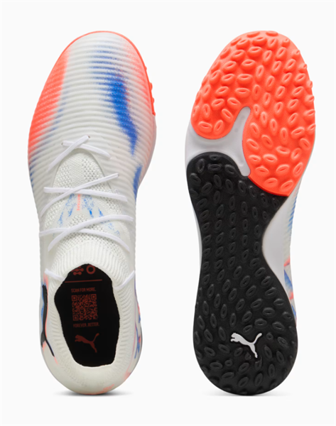 Giày Đá Banh PUMA FUTURE 8 PRO CAGE - 108592-01 - TRẮNG/CAM