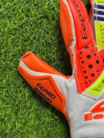 ( Xương Tháo Lắp) Găng Tay Thủ Môn Bravo Eepro Trắng Cam