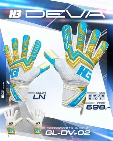 Găng Tay Thủ Môn H3 DEVA 2 - 2025 NEW