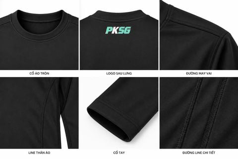 Áo Body Thể Thao PKSG Kompat Đen