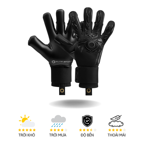 Găng Tay Thủ Môn Elite Revolution X Black