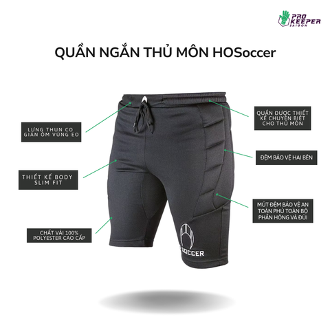 Quần Short Thủ Môn Có Đệm HO LOGO SENIOR
