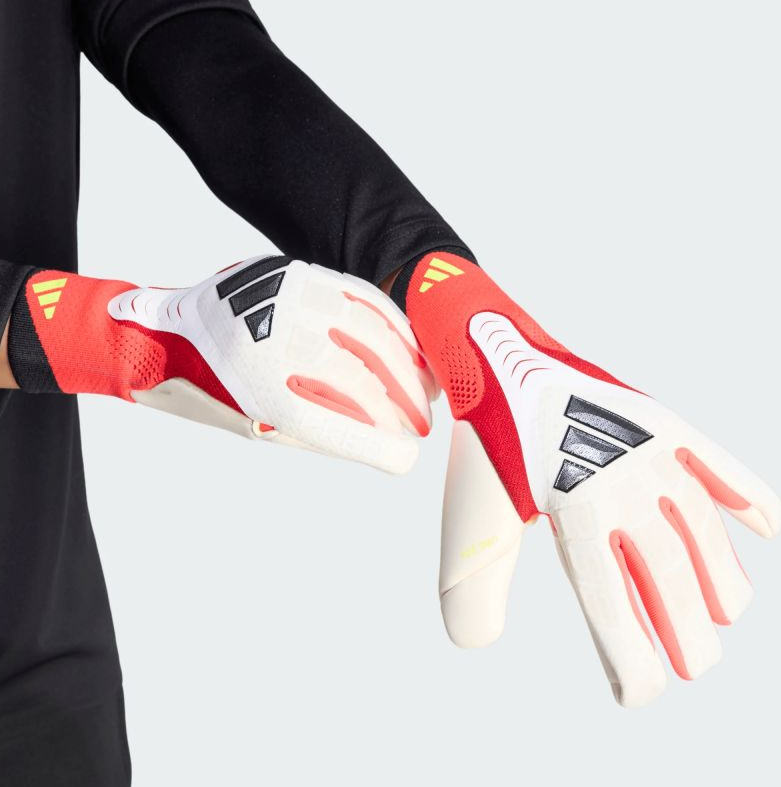 [Không Dây] Găng Tay Thủ Môn ADIDAS PREDATOR GL PRO WHITE/LUCID RED/BLACK JY6295