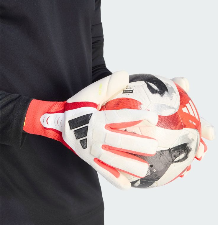 [Không Dây] Găng Tay Thủ Môn ADIDAS PREDATOR GL PRO WHITE/LUCID RED/BLACK JY6295
