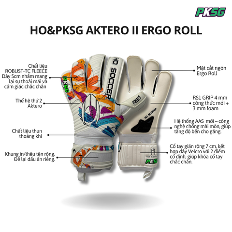 Găng Tay Thủ Môn HOSoccer&PKSG Aktero II Ergo Roll SMU 051.5244VN