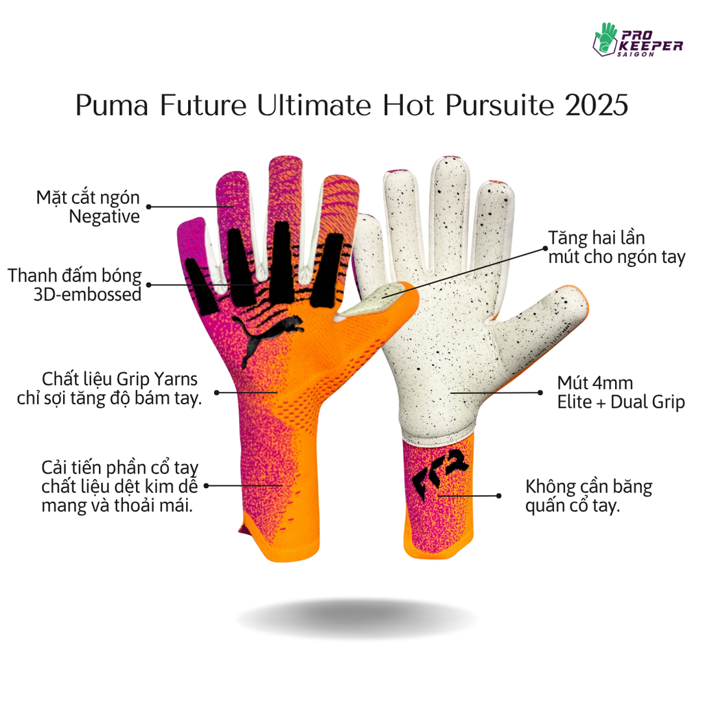 Găng Tay Thủ Môn PUMA Future Ultimate NC Hot Pursuit - Heat Fire/Ravish 042064-12
