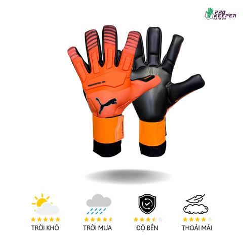 Găng Tay Thủ Môn PUMA Ultra Ultimate Hybrid Fluo Orange Fire Red 042081 02