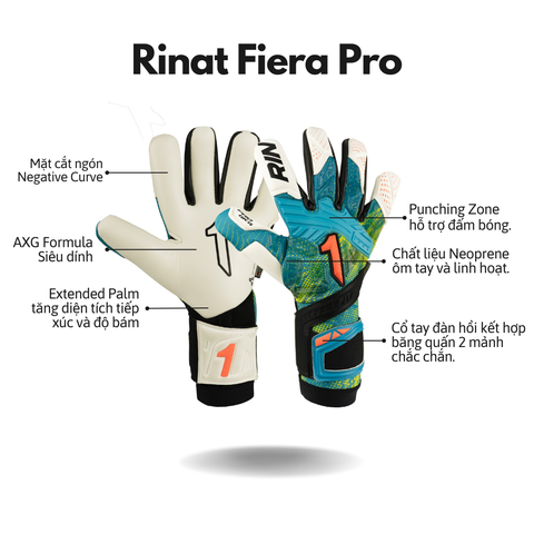 Găng Tay Thủ Môn Rinat Fiera Pro Onana Green/Orange