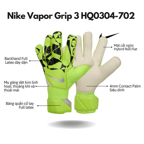 Găng Tay Thủ Môn Nike Vapor Grip 3 - HQ0304-702