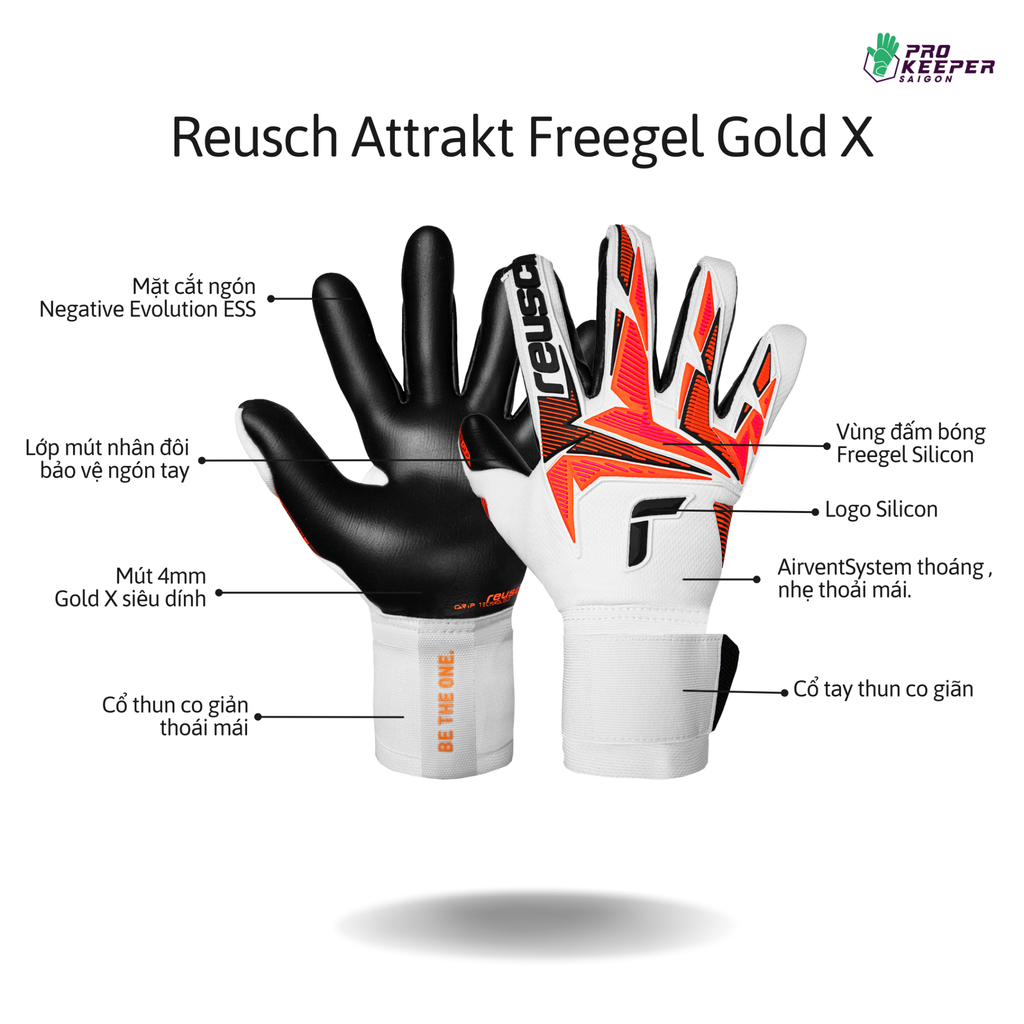 Găng Tay Thủ Môn Reusch Attrakt Freegel Gold X Gk26 | 5670935 1083
