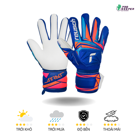 Găng Tay Thủ Môn Reusch Attrakt Grip Gk26 |  5670815 4126
