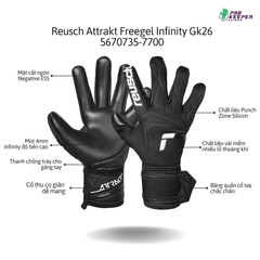 Găng Tay Thủ Môn Reusch Attrakt Freegel Infinity Gk26 | 5670735 7700