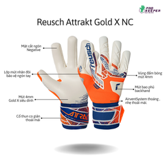 Găng Tay Thủ Môn Attrakt Gold X NC 5570982