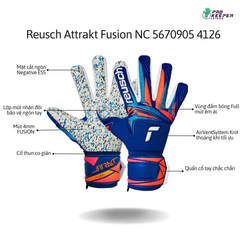Găng Tay Thủ Môn Reusch Attrakt Fusion NC GK26 | 5670905 4126