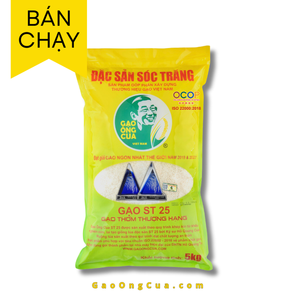 Gạo Ông Cua ST25 (túi 5kg)