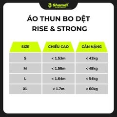 Áo Thun Nữ SS26 Bo Dệt Rise & Strong