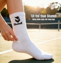COMBO Tất Thể Thao Shamdi Cao Cấp Chống Hôi Chân Khử Mùi Kháng Khuẩn, Tất Thể Thao Cao Cấp Chính Hãng Shamdi Crew Socks