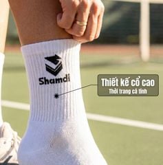 COMBO Tất Thể Thao Shamdi Cao Cấp Chống Hôi Chân Khử Mùi Kháng Khuẩn, Tất Thể Thao Cao Cấp Chính Hãng Shamdi Crew Socks