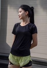 Áo Thun Thể Thao Nữ  Shamdi Tập Gym Yoga Pickleball Ngắn Tay Cổ Tròn Casual Shamdi Cao Cấp, Vải Mềm Mịn Chống Nhăn Co Giãn 4 Chiều Thoáng Khí Lỗi 1 Đổi 1