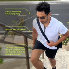 Áo Polo Thể Thao Nam Chính Hãng Shamdi Highlight - Áo Polo Thể Thao Dành Cho Nam Tập Gym, PickelBall, Tennis, Golf Hoặc Mặc Hàng Ngày, Chất Vải Xịn Cao Cấp Lỗi 1 Đổi 1
