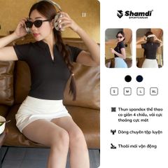 Áo Polo Pickleball Nữ Cao Cấp Chính Hãng Relaxed FIt- Áo Thể Thao Cổ Polo Nữ Shamdi Mặc Tập Pickleball Tennis Gym,Yoga Trẻ Trung Năng Động Siêu Tôn Dáng, Lỗi 1 Đổi 1