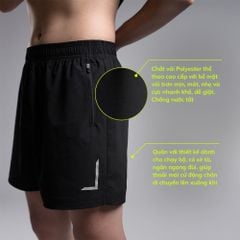 Quần Short Thể Thao Nam Chính Hãng Shamdi Regular Fix - Quần Short Tập Thể Thao Dành Cho Nam Big Size S-3XL Chuyên Tập Gym, Fitness, Chạy Bộ ,..Thoáng Khí Thoải Mái Vận Động Đủ Size S-4XL Lỗi 1 Đổi 1