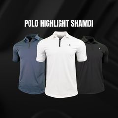 Áo Polo Thể Thao Nam Chính Hãng Shamdi Highlight - Áo Polo Thể Thao Dành Cho Nam Tập Gym, PickelBall, Tennis, Golf Hoặc Mặc Hàng Ngày, Chất Vải Xịn Cao Cấp Lỗi 1 Đổi 1
