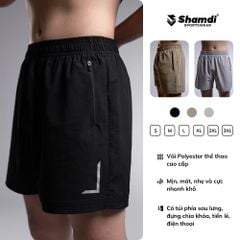 Quần Short Thể Thao Nam Chính Hãng Shamdi Regular Fix - Quần Short Tập Thể Thao Dành Cho Nam Big Size S-3XL Chuyên Tập Gym, Fitness, Chạy Bộ ,..Thoáng Khí Thoải Mái Vận Động Đủ Size S-4XL Lỗi 1 Đổi 1