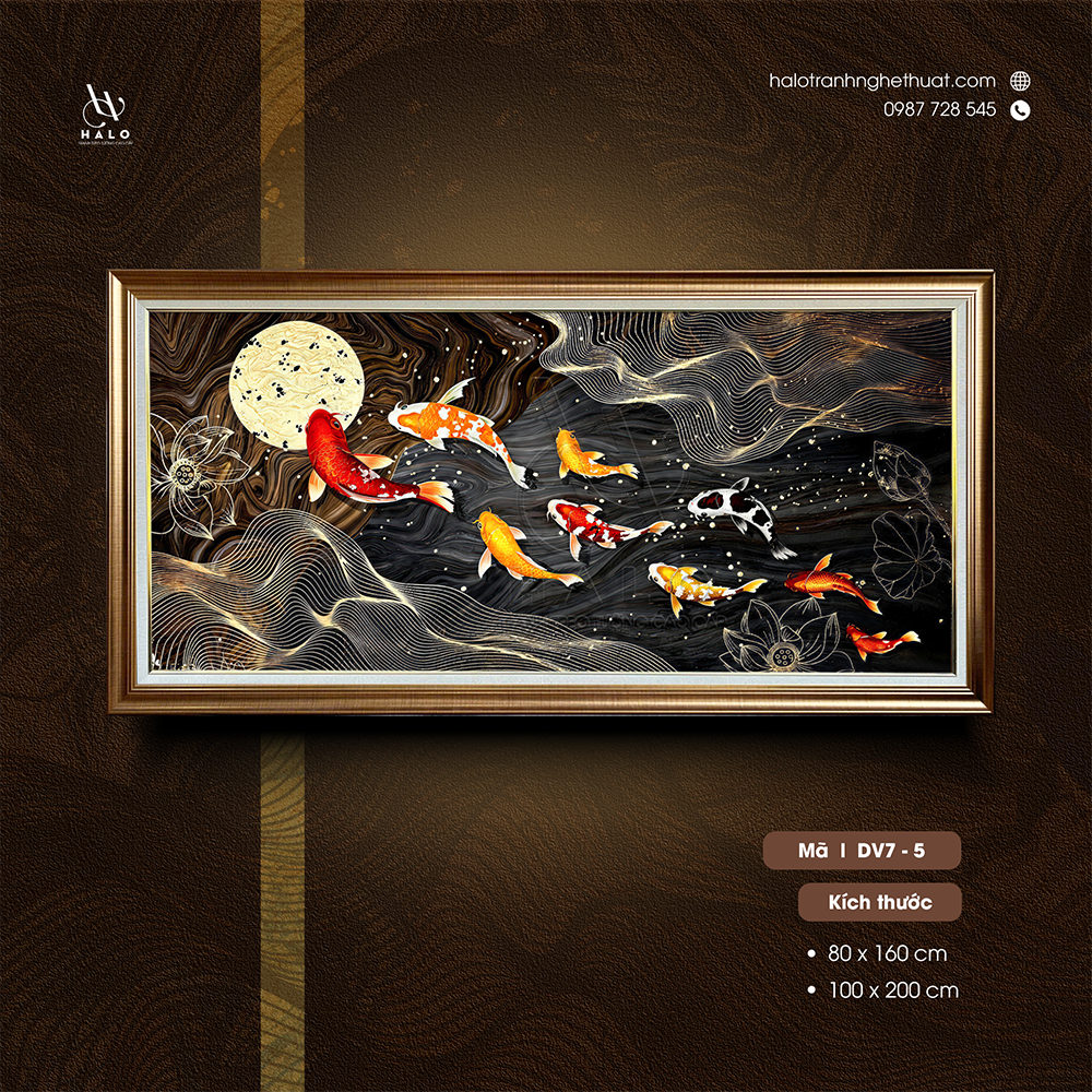  TRANH DÁT VÀNG - CỬU NGƯ DUYỆT ẢNH - DV7 - 5 