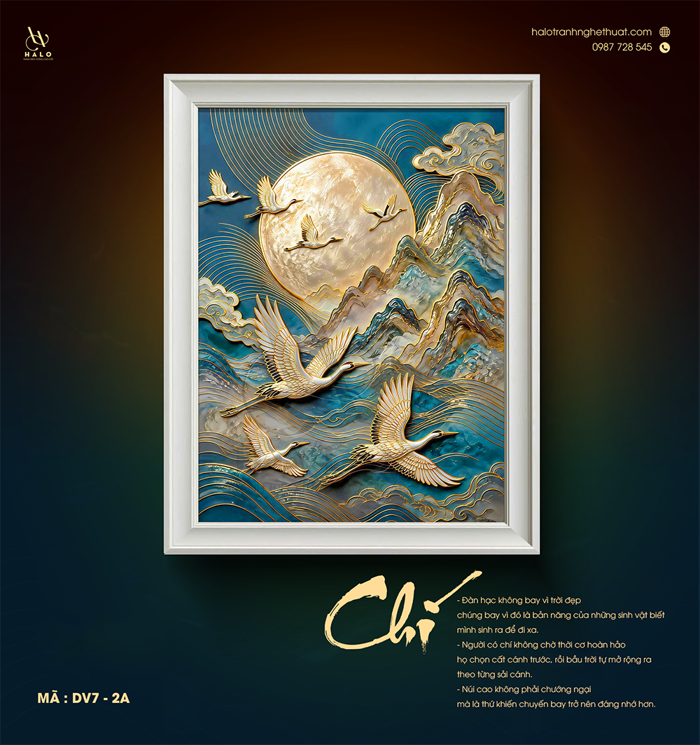  TRANH DÁT VÀNG - CHÍ  - DV7 - 2A 