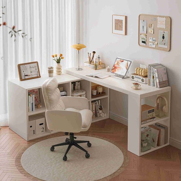 Bàn Làm Việc Đa Năng Tích Hợp Tủ Đựng Đồ Kèm Kệ Sách Hiện Đại - GP368