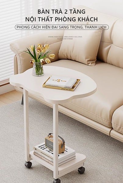 Bàn Trà Thông Minh Tích Hợp Bánh Xe - GM117 - hết hàng