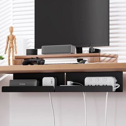 Khay đi dây điện tiện ích cho bàn làm việc - Nội thất IGA - GM176