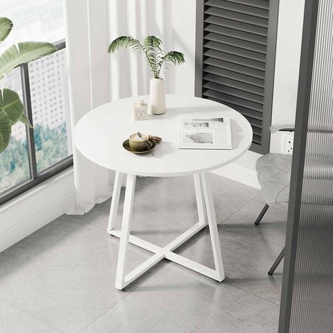 Bàn Trà Chân Sắt Mặt Phủ PVC - GM85