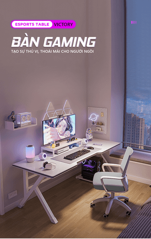 Bàn Gaming Chân Chữ K Cao Cấp, Hiện Đại GAPI - GM80