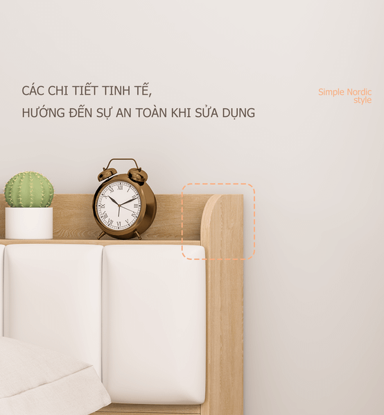 Giường ngủ Gỗ MDF Thông Minh Hiện Đại GAPI - GP240