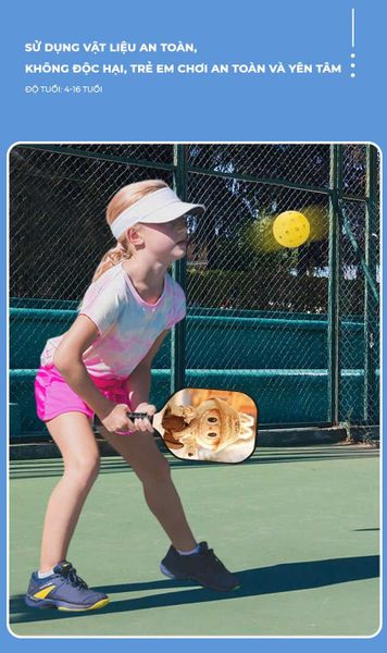 Vợt Pickleball Trẻ Em GAPI Nhẹ, Bền, An Toàn, Dễ Sử Dụng - PK08