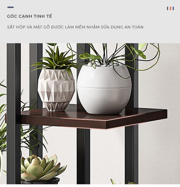 Kệ Để Chậu Cây Khung Gỗ MDF GAPI - GM159