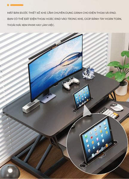 Bàn Nâng Hạ 2 Tầng Tiện Lợi Cho Góc Làm Việc - GN72