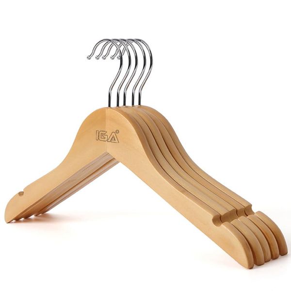 Bộ 5 Cái Móc Treo Quần Áo Đa Năng Gỗ Tự Nhiên GAPI - GN70