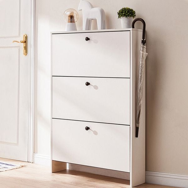 Tủ Giày 3 Cánh Đa Năng, Màu Trắng Ánh Tím Sang Trọng - Nội Thất IGA - GP321