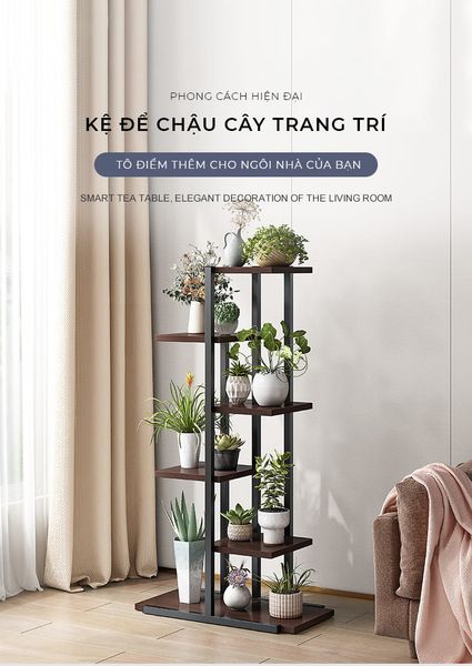 Kệ Để Chậu Cây Khung Gỗ MDF GAPI - GM159