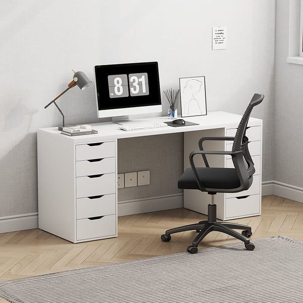 Bàn Làm Việc Kèm 10 Ngăn Kéo Đa Năng Gỗ MDF Cao Cấp GAPI - GP313