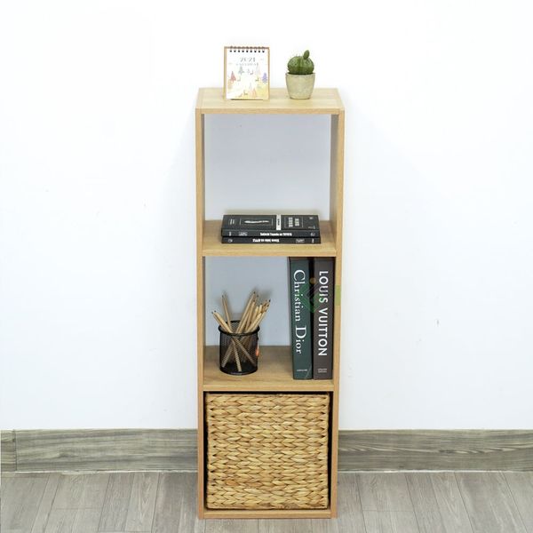 Kệ Sách Tổ Ong GAPI Đa Tầng Màu Trắng - Vân Gỗ - GP100