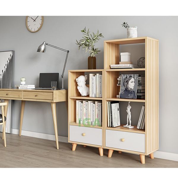 Kệ Sách Đa Năng GAPI S Style Màu Gỗ Phối Trắng - GP144