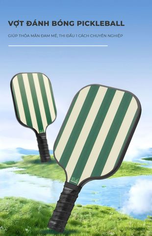 Vợt Pickleball Xanh Viền Trắng Hiện Đại GAPI - PK01A.3