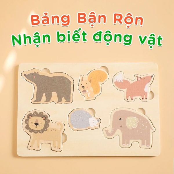 Bảng Đồ Chơi Giáo Dục Nhận Biết Động Vật Cho Trẻ Chất Lượng Cao Cấp GAPI - TOY08
