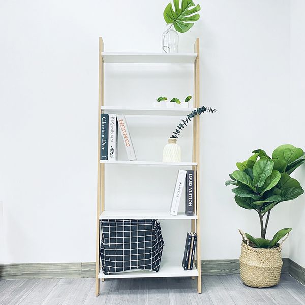 Kệ Sách GAPI Đa Năng Athena 5F Trắng Vân Gỗ GAPI - GP114