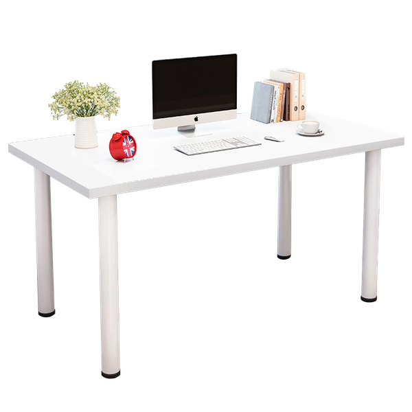 Bàn Làm Việc GAPI Chân Sắt Tròn Màu Trắng - Vân Gỗ - GM62