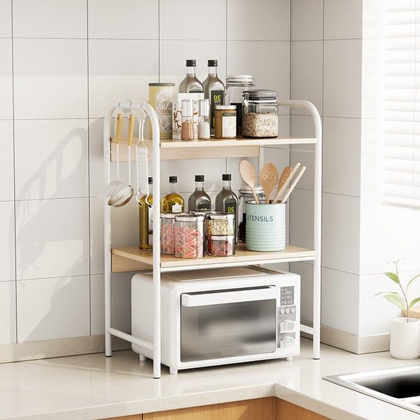 Kệ Đa Năng Trang Trí Phòng Bếp Tiện Lợi 2-3 Tầng - Nội Thất IGA - GM141